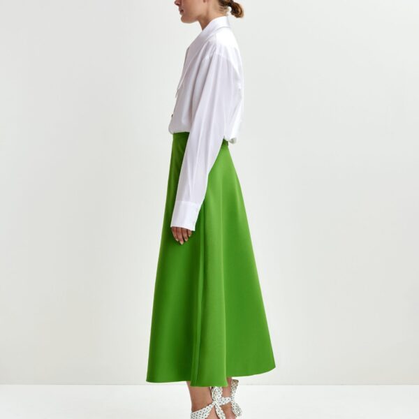 Essentiel Antwerp Green a-line skirt - Essentiel Antwerp Skirts - Colorful Belgian Design - Shop at Coveti