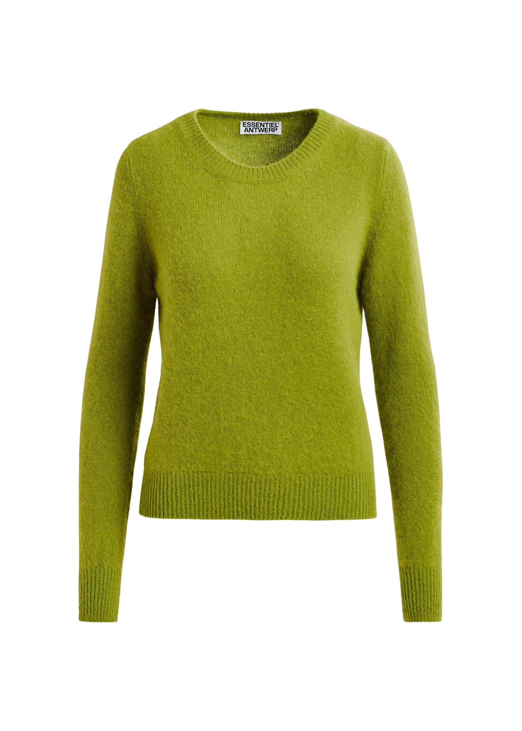 Essentiel Antwerp Green angora blend knit - Essentiel Antwerp Knitwear - Colorful Belgian Design - Shop at Coveti