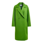 Essentiel Antwerp Green double-breasted coat - Essentiel Antwerp Coats - Colorful Belgian Design - Shop at Coveti