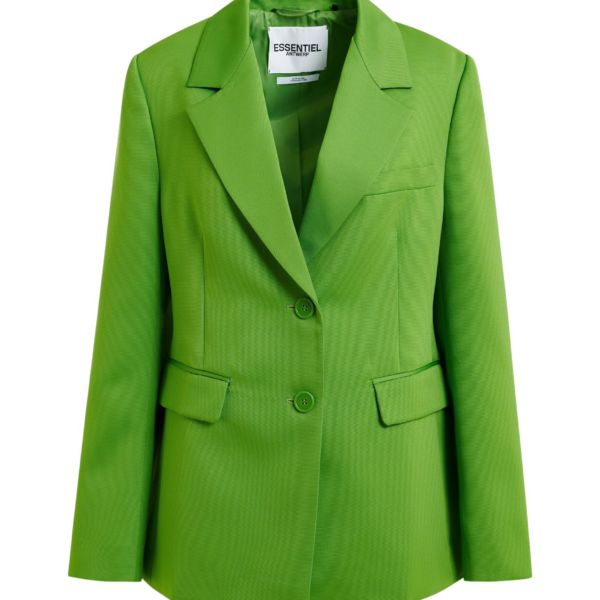 Essentiel Antwerp Green single-breasted blazer - Essentiel Antwerp Jackets - Colorful Belgian Design - Shop at Coveti