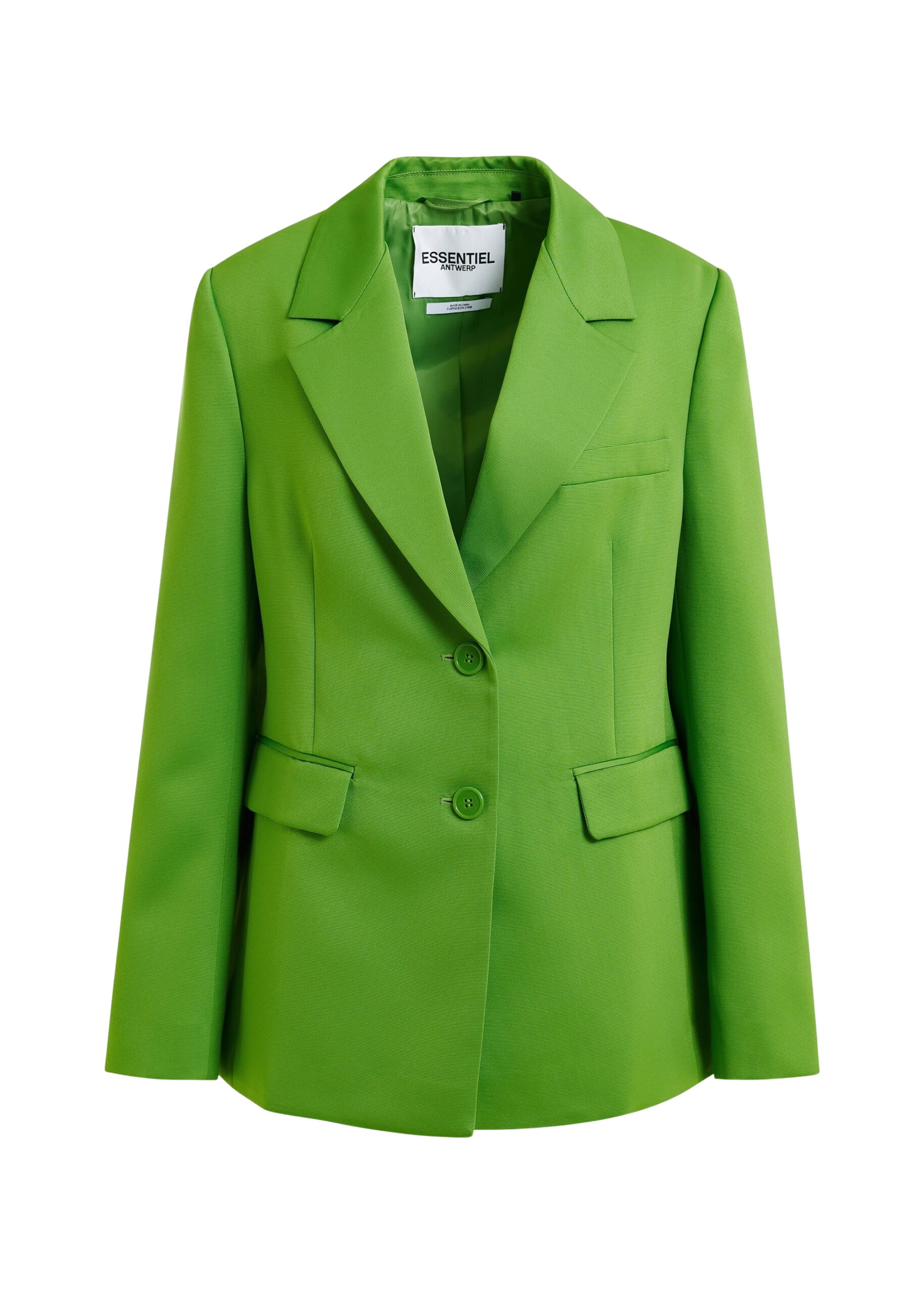 Essentiel Antwerp Green single-breasted blazer