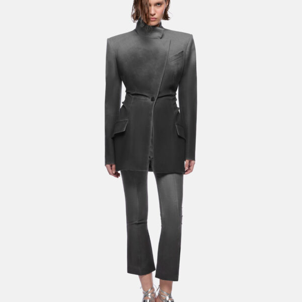 The Attico Grey Melange Jacket - The Attico Jackets - Designed by Gilda Ambrosio & Giorgia Tordini - Shop at Coveti