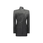 The Attico Grey Melange Jacket - The Attico Jackets - Designed by Gilda Ambrosio & Giorgia Tordini - Shop at Coveti