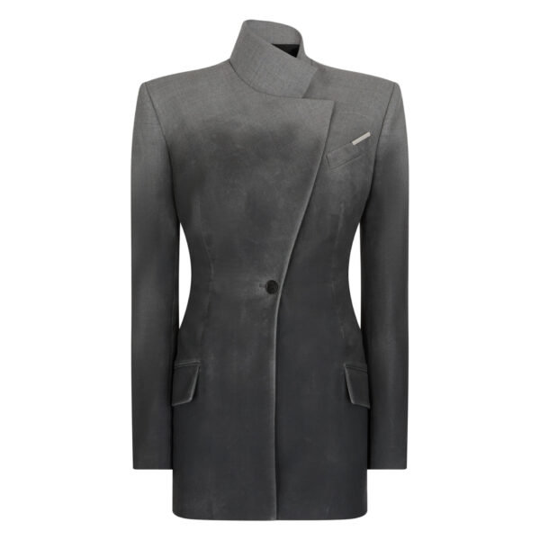 The Attico Grey Melange Jacket - The Attico Jackets - Designed by Gilda Ambrosio & Giorgia Tordini - Shop at Coveti
