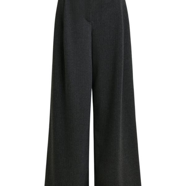 Essentiel Antwerp Grey wide-leg pants with inverted pleat detail - Essentiel Antwerp Pants - Colorful Belgian Design - Shop at Coveti