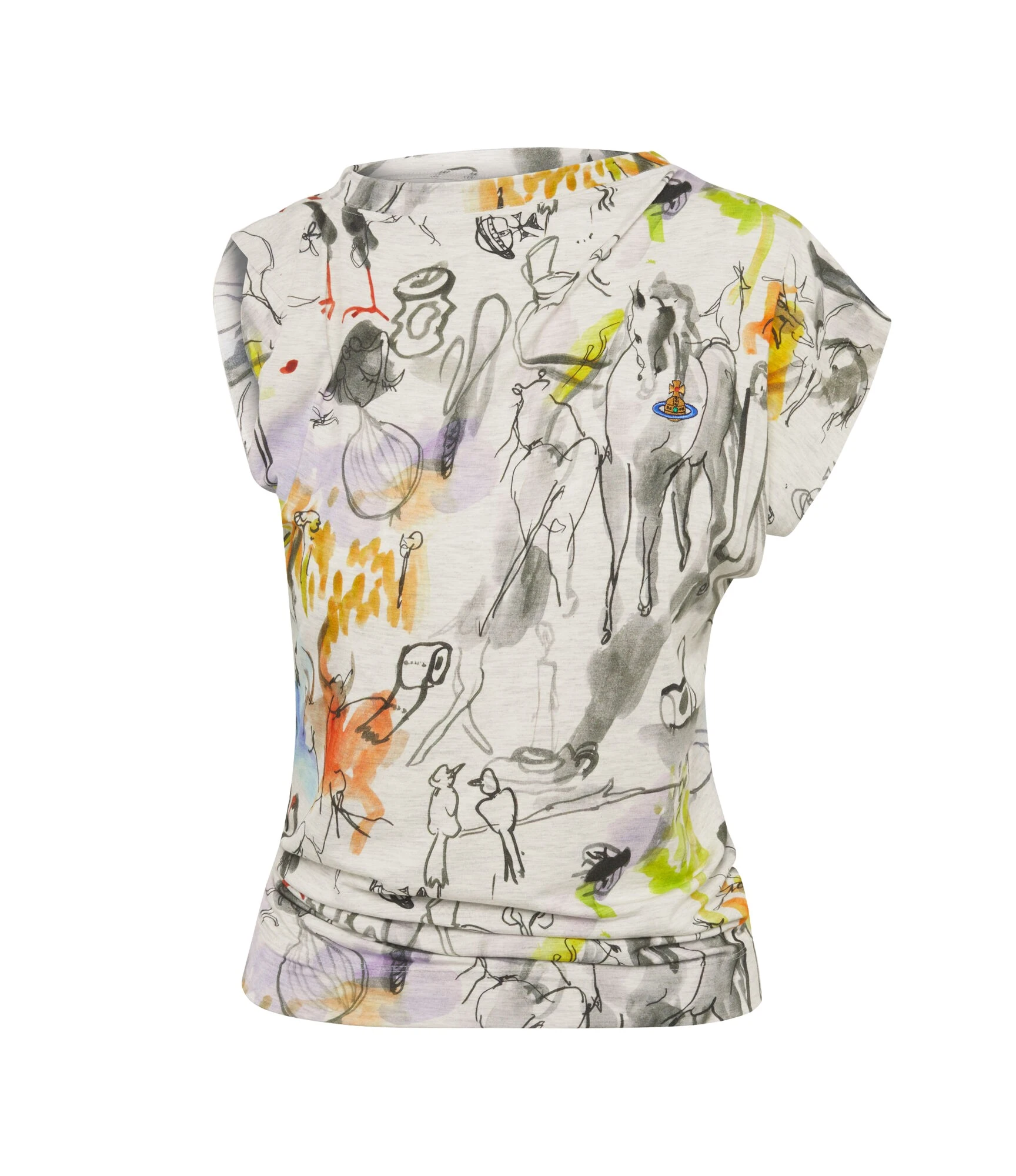 Hebo-Top-Vivienne-Westwood-Tops-1090369_nobg Vivienne Westwood Hebo Top - Vivienne Westwood Tops - Punk Luxury - Shop at Coveti
