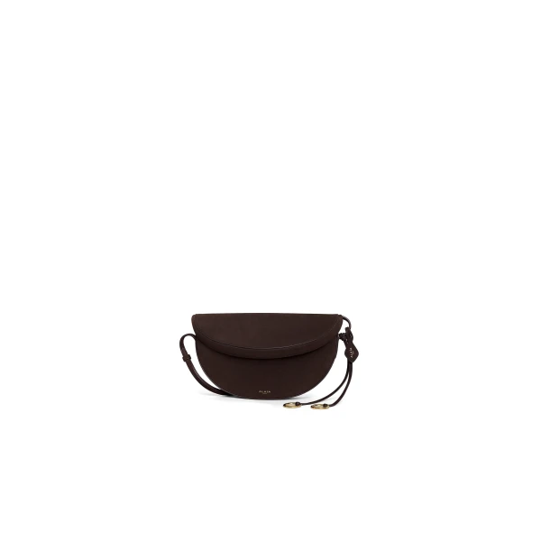 Alaïa Hip East West Bag In Nubuck - Alaia Bags - Laser Cut Luxury - Shop at Coveti