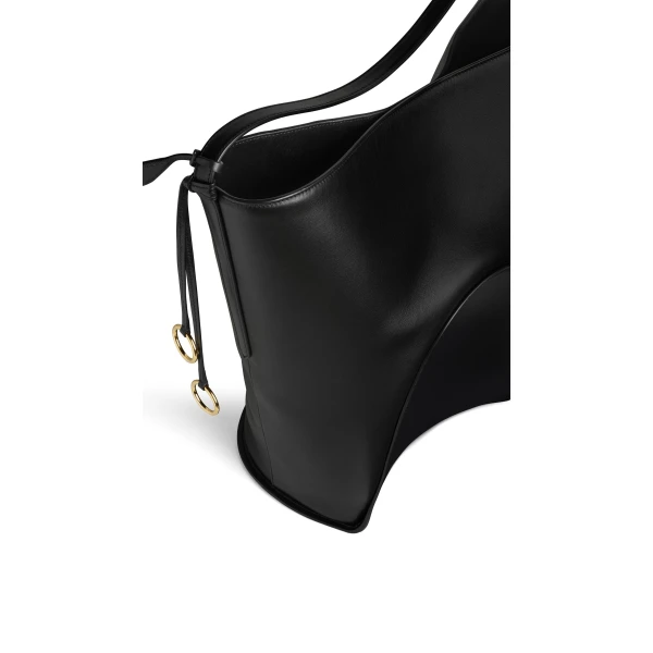 Alaïa Hip Large Bucket Bag In Calfskin - Alaia Bags - Laser Cut Luxury - Shop at Coveti