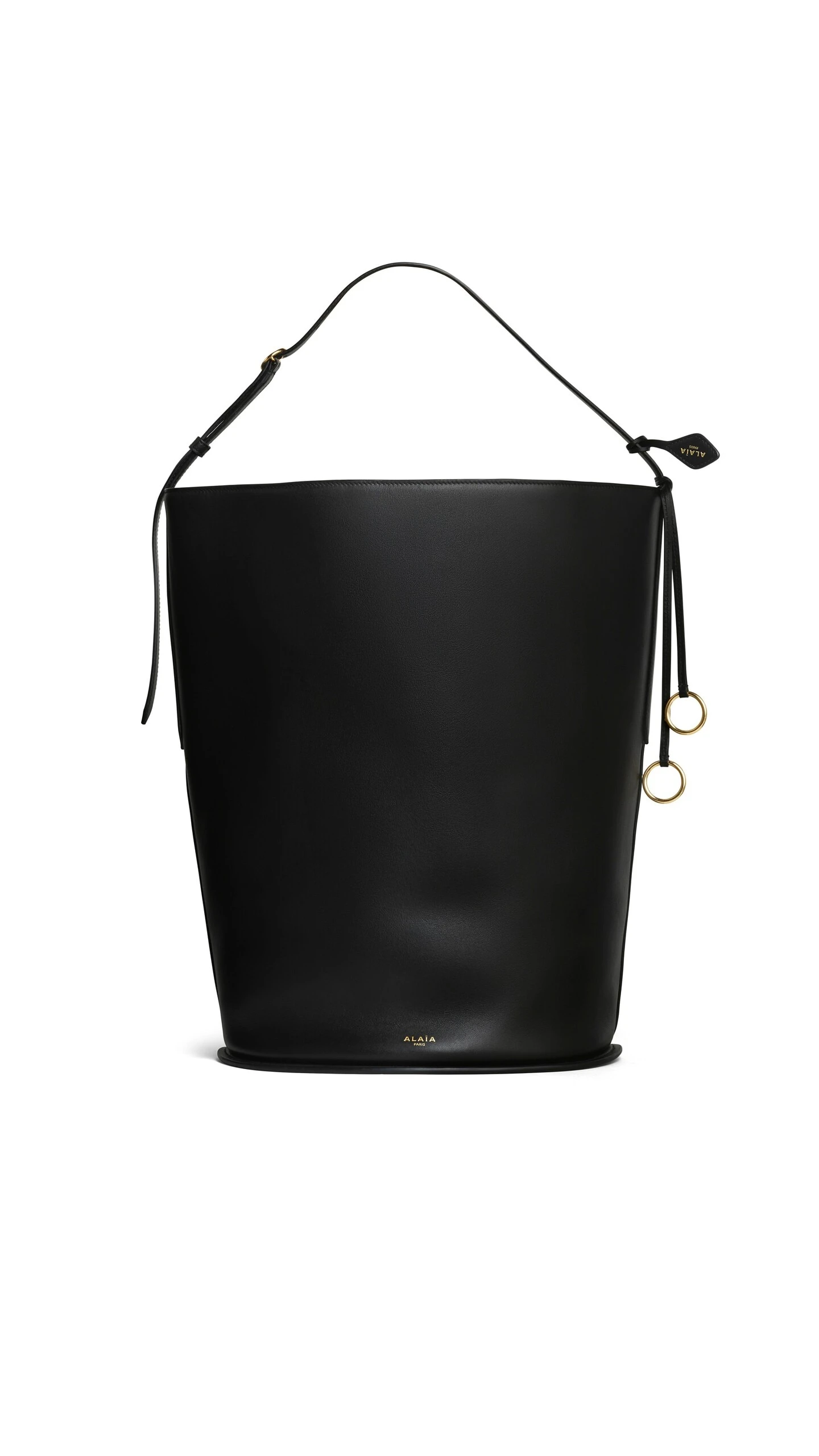 Alaïa Hip Large Bucket Bag In Calfskin - Alaia Bags - Laser Cut Luxury - Shop at Coveti