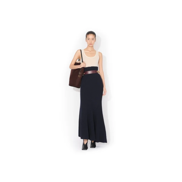 Alaïa Hip Large Bucket Bag In Suede - Alaia Bags - Laser Cut Luxury - Shop at Coveti