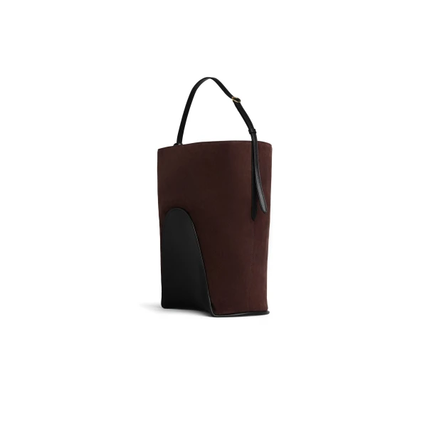 Alaïa Hip Large Bucket Bag In Suede - Alaia Bags - Laser Cut Luxury - Shop at Coveti