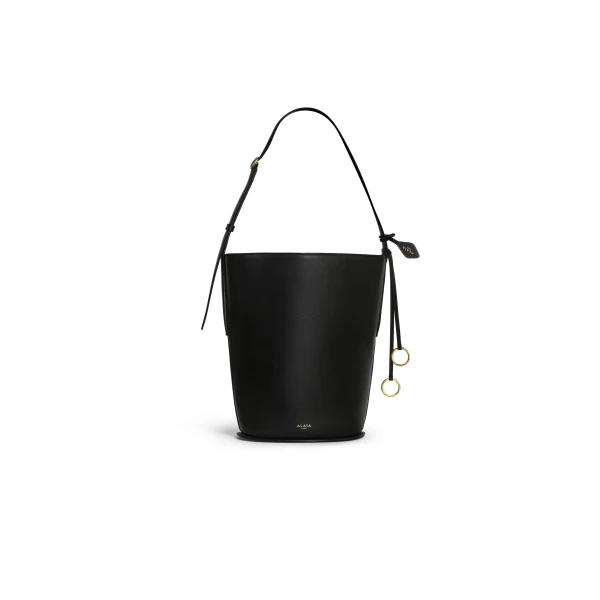 Alaïa Hip Small Bucket Bag In Calfskin - Alaia Bags - Laser Cut Luxury - Shop at Coveti