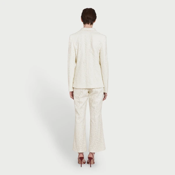 Giambattista Valli Ivory Daisies Macramé Jacket - Giambattista Valli Jackets - Romantic Couture - Shop at Coveti