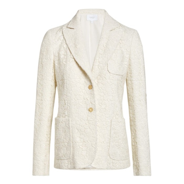 Giambattista Valli Ivory Daisies Macramé Jacket - Giambattista Valli Jackets - Romantic Couture - Shop at Coveti