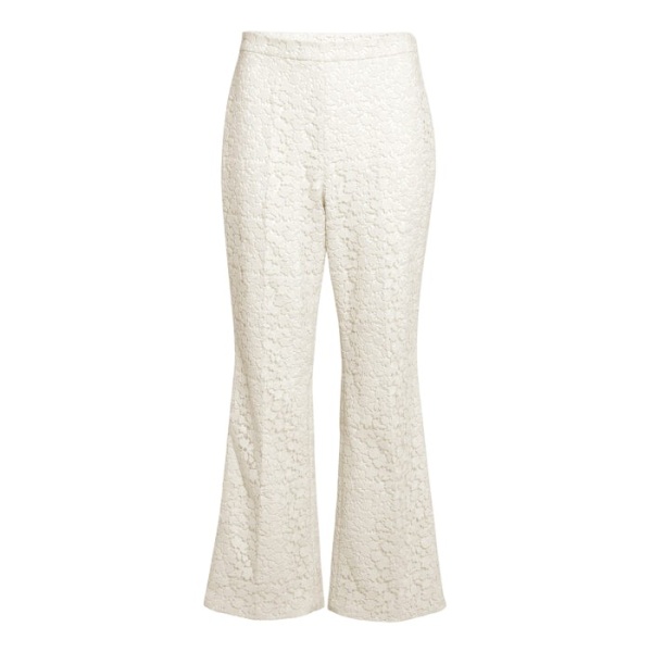 Giambattista Valli Ivory Daisies Macramé Trousers - Giambattista Valli Pants - Romantic Couture - Shop at Coveti