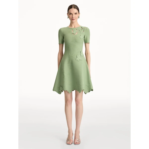 Oscar de la Renta Ivy Cutout Knit Dress - Oscar de la Renta Dresses - American Couture - Shop at Coveti