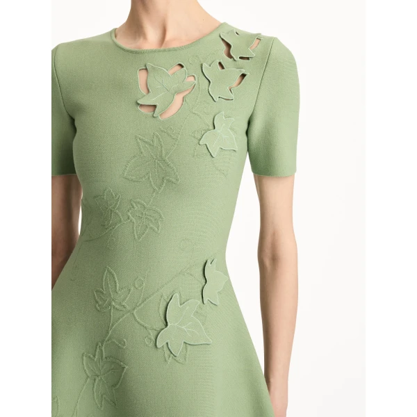 Oscar de la Renta Ivy Cutout Knit Dress - Oscar de la Renta Dresses - American Couture - Shop at Coveti