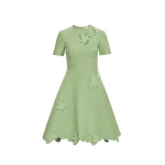 Oscar de la Renta Ivy Cutout Knit Dress - Oscar de la Renta Dresses - American Couture - Shop at Coveti