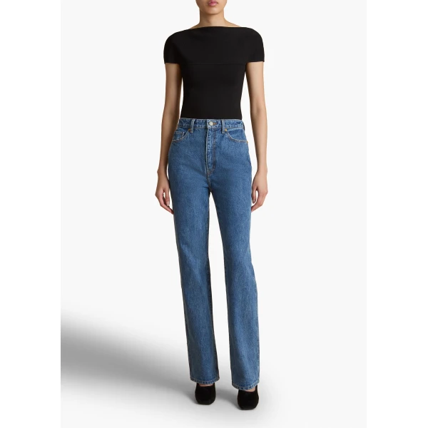 Khaite Danielle Stretch Jean, view 2