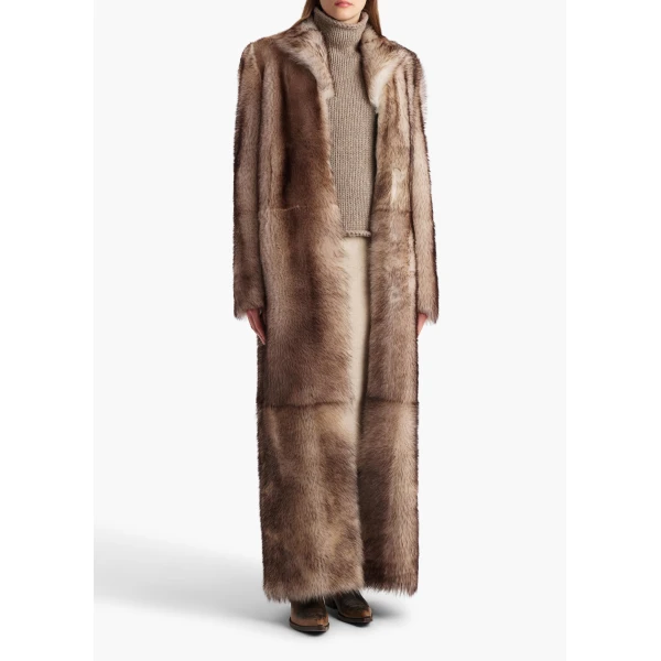 Khaite Saphra Shearling Coat, view 2