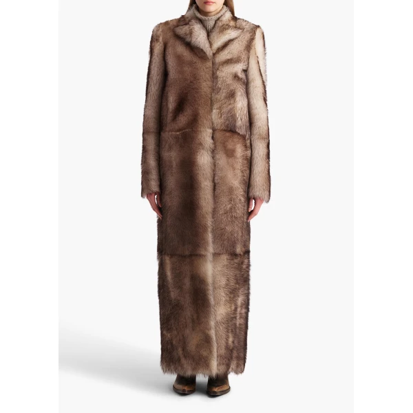 Khaite Saphra Shearling Coat, view 3