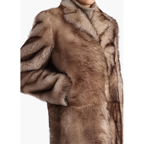 Khaite Saphra Shearling Coat, view 5