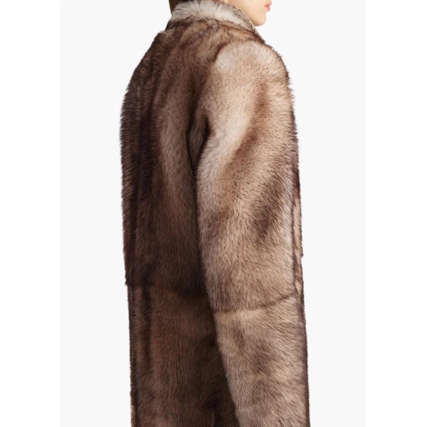 Khaite Saphra Shearling Coat, view 6