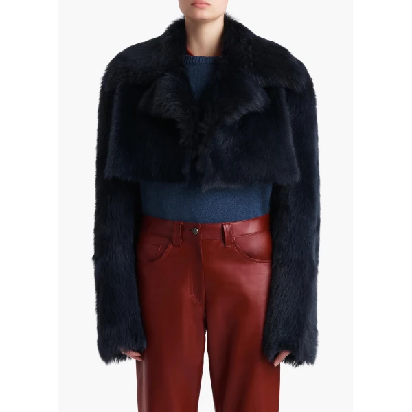 Khaite Stallone Shearling Jacket, view 3