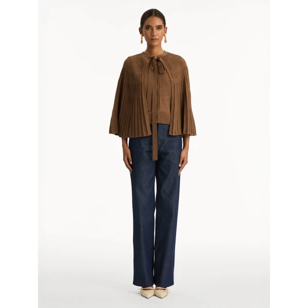 Oscar de la Renta Knit Capelet - Oscar de la Renta Jackets - American Couture - Shop at Coveti