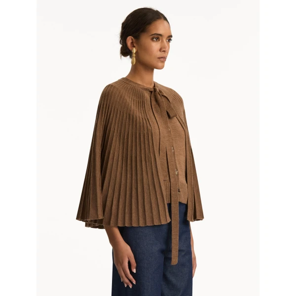 Oscar de la Renta Knit Capelet - Oscar de la Renta Jackets - American Couture - Shop at Coveti