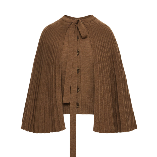 Oscar de la Renta Knit Capelet - Oscar de la Renta Jackets - American Couture - Shop at Coveti