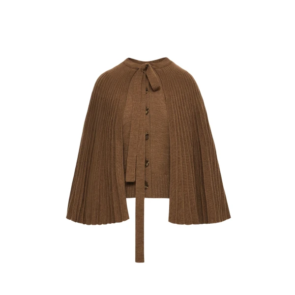 Oscar de la Renta Knit Capelet - Oscar de la Renta Jackets - American Couture - Shop at Coveti