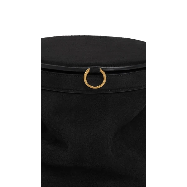 Alaïa La Canette Medium Bag In Suede - Alaia Bags - Laser Cut Luxury - Shop at Coveti