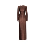 Oscar de la Renta Lamé Column Gown - Oscar de la Renta Dresses - American Couture - Shop at Coveti