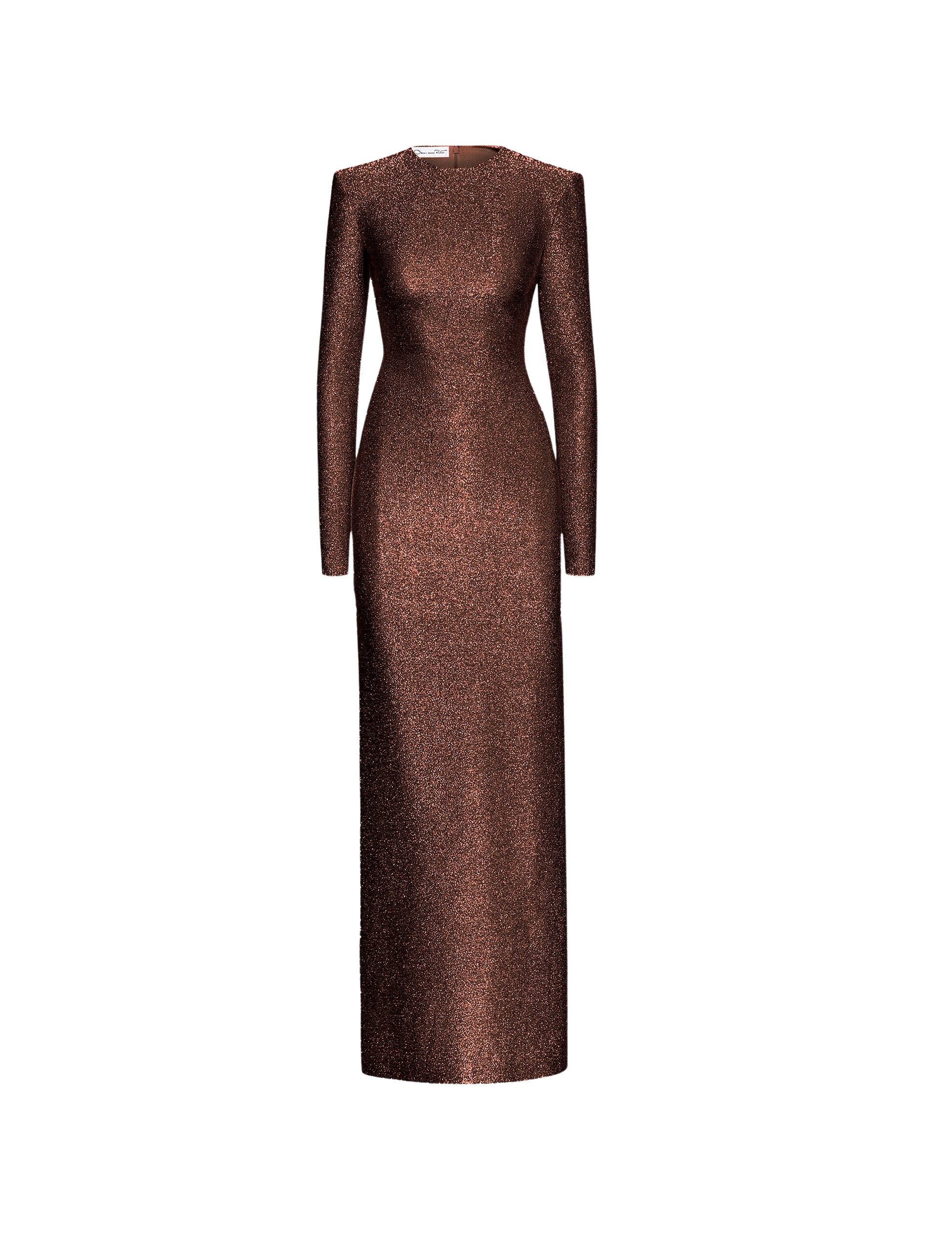 Oscar de la Renta Lamé Column Gown