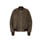 The Attico Lark Pirate Black ''Anja'' Bomber - The Attico Jackets - Designed by Gilda Ambrosio & Giorgia Tordini - Shop at Coveti