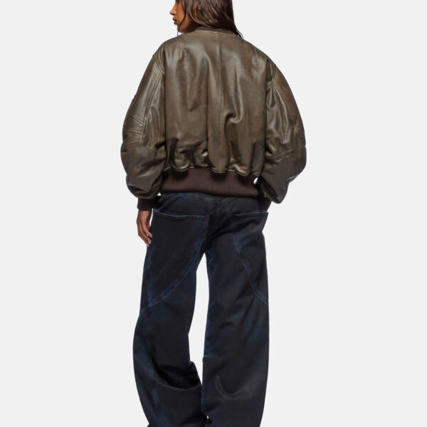 The Attico Lark Pirate Black ''Anja'' Bomber - The Attico Jackets - Designed by Gilda Ambrosio & Giorgia Tordini - Shop at Coveti