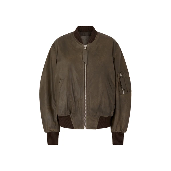 The Attico Lark Pirate Black ”Anja” Bomber Jacket