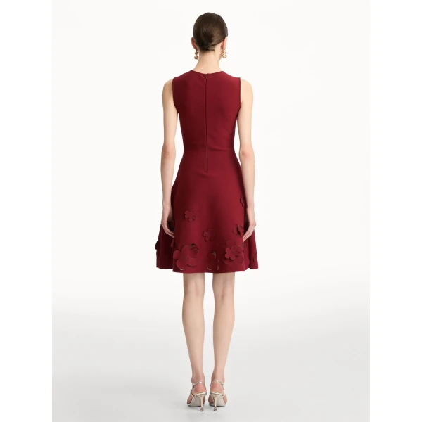 Oscar de la Renta Laser-Cut Floral Knit Dress - Oscar de la Renta Dresses - American Couture - Shop at Coveti