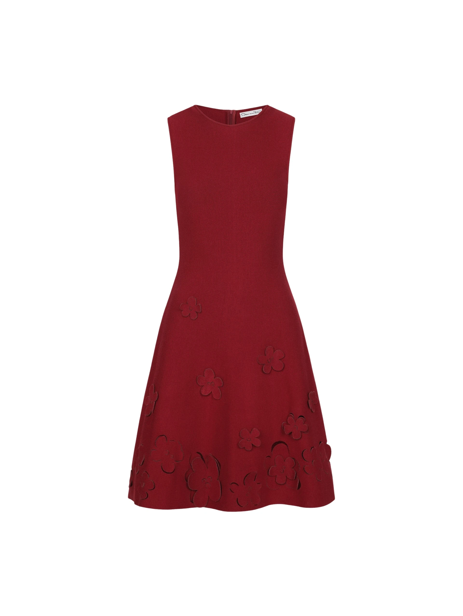 Laser-Cut-Floral-Knit-Dress-Oscar-de-la-Renta-Dresses48486_nobg Oscar de la Renta Laser-Cut Floral Knit Dress - Oscar de la Renta Dresses - American Couture - Shop at Coveti
