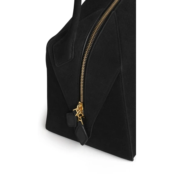 Alaïa Le Bouledogue Bag In Nubuck - Alaia Bags - Laser Cut Luxury - Shop at Coveti