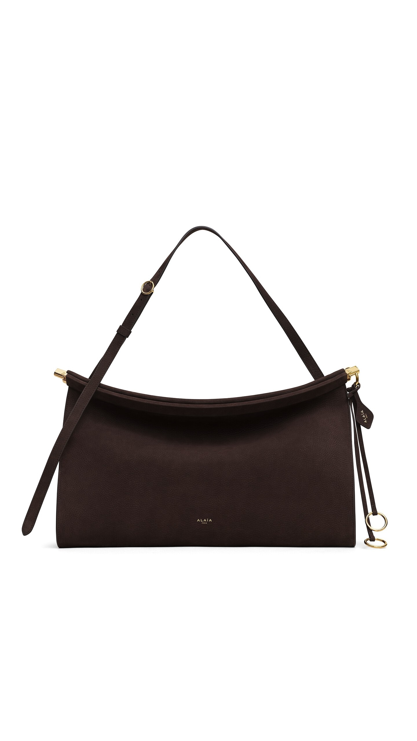Alaia Le Click East West Large Bag In Nubuck