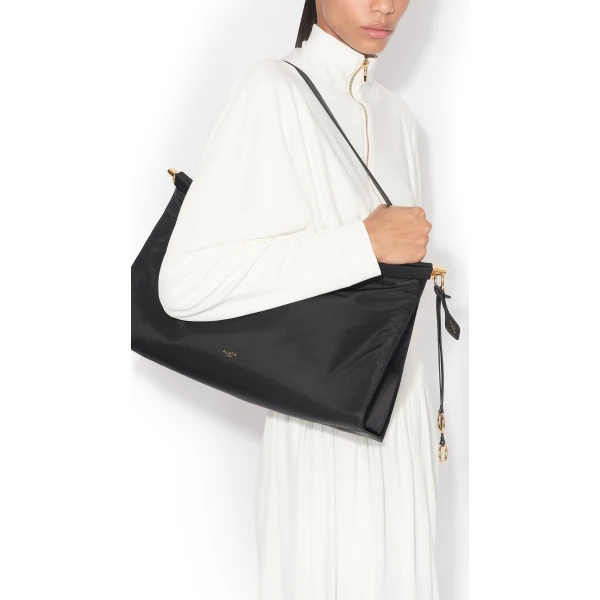 Alaïa Le Click East West Large Bag In Nylon - Alaia Bags - Laser Cut Luxury - Shop at Coveti