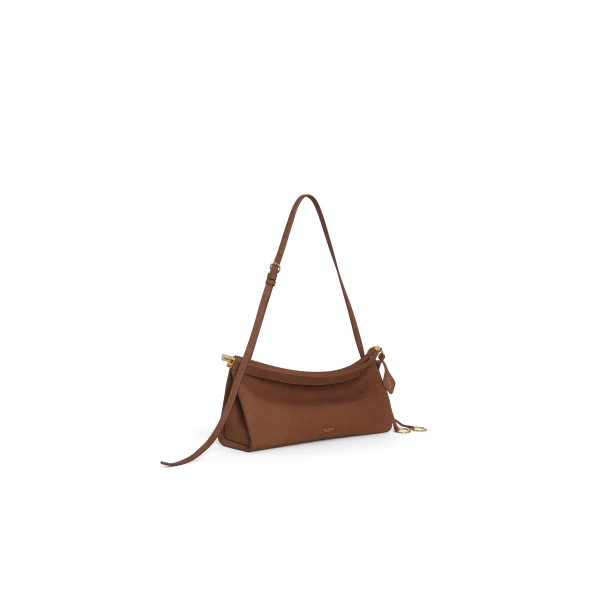 Alaïa Le Click East West Medium Bag In Nubuck - Alaia Bags - Laser Cut Luxury - Shop at Coveti