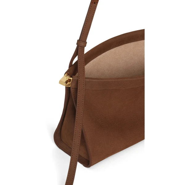 Alaïa Le Click East West Medium Bag In Nubuck - Alaia Bags - Laser Cut Luxury - Shop at Coveti
