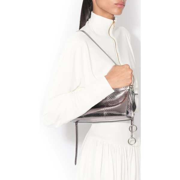 Alaïa Le Click East West Small Bag In Ayers Leather - Alaia Bags - Laser Cut Luxury - Shop at Coveti