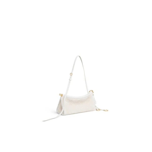 Alaïa Le Click East West Small Bag In Shaved Shearling - Alaia Bags - Laser Cut Luxury - Shop at Coveti