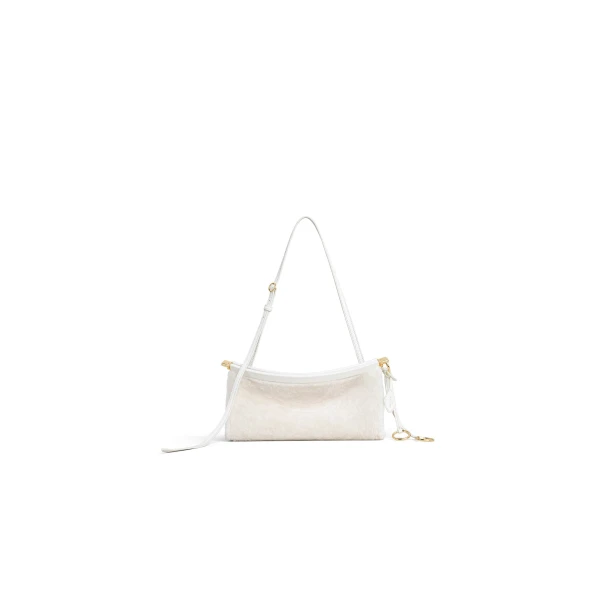 Alaïa Le Click East West Small Bag In Shaved Shearling - Alaia Bags - Laser Cut Luxury - Shop at Coveti