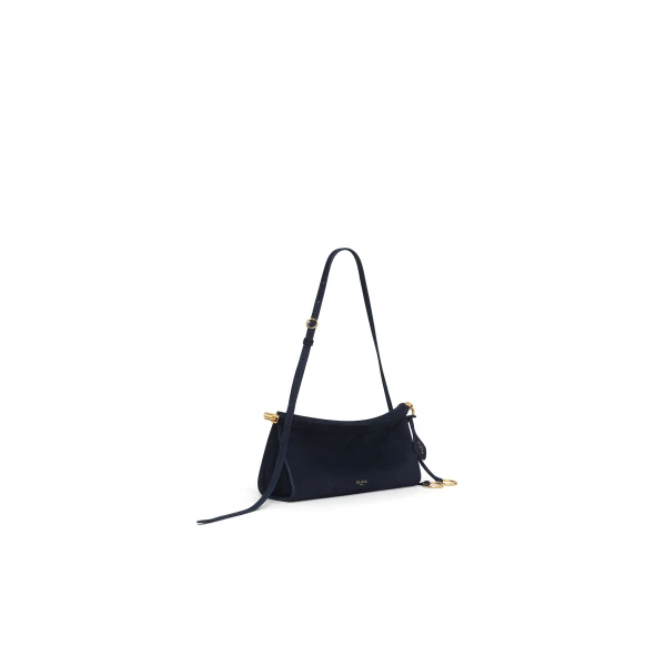 Alaïa Le Click East West Small Bag In Suede - Alaia Bags - Laser Cut Luxury - Shop at Coveti