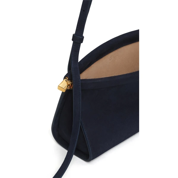 Alaïa Le Click East West Small Bag In Suede - Alaia Bags - Laser Cut Luxury - Shop at Coveti